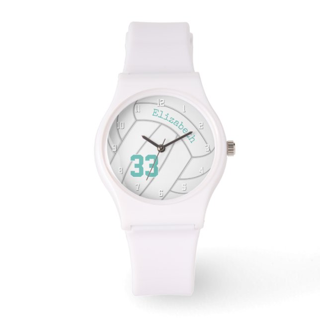 Montre accessoires sportifs personnalisés volley-ball sim (Recto)