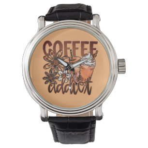 Montre Accro au Café   Amateur de Café Mignon 