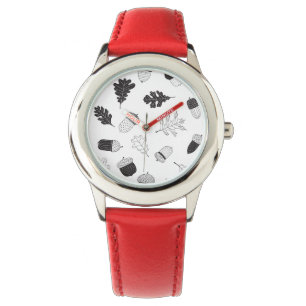 Montre Acorns et feuille