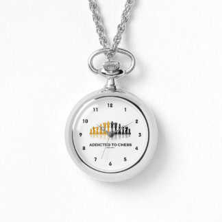 Montre Addicé Aux Échecs (Jeu D'Échecs Réfléchissant À L'