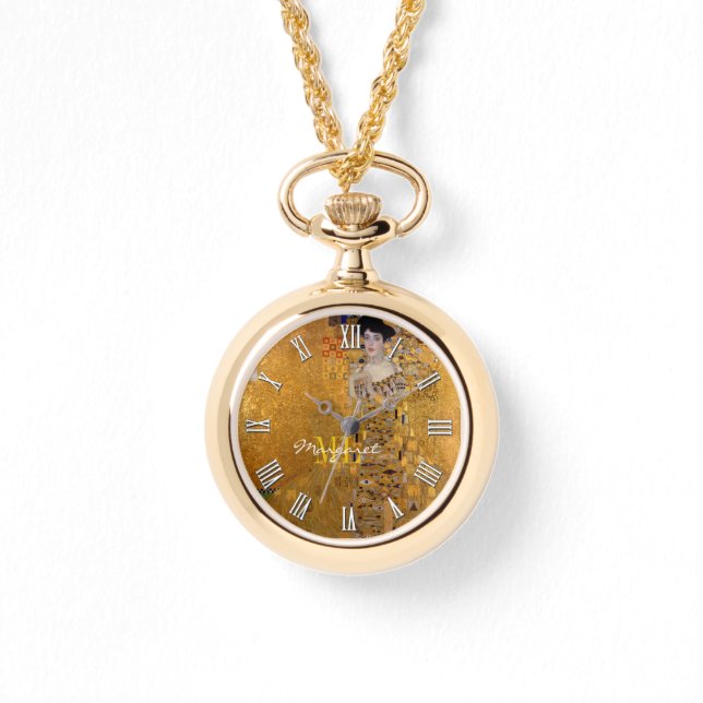 Montre Adele, Lady in Gold de Gustav Klimt, Nom du monogr (Recto)