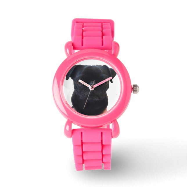 Montre Adorable Carlin de Parties scintillant rose (Recto)