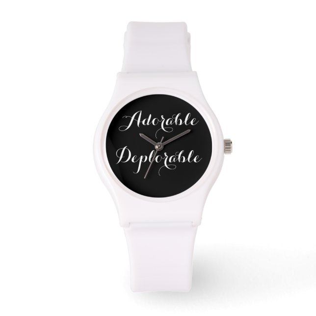 MONTRE ADORABLE DÉPLORABLE PRÉSIDENT TRUMP REGARDE (Recto)