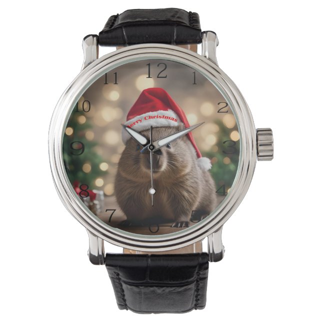Montre adorable Noël Wombat, (devant)