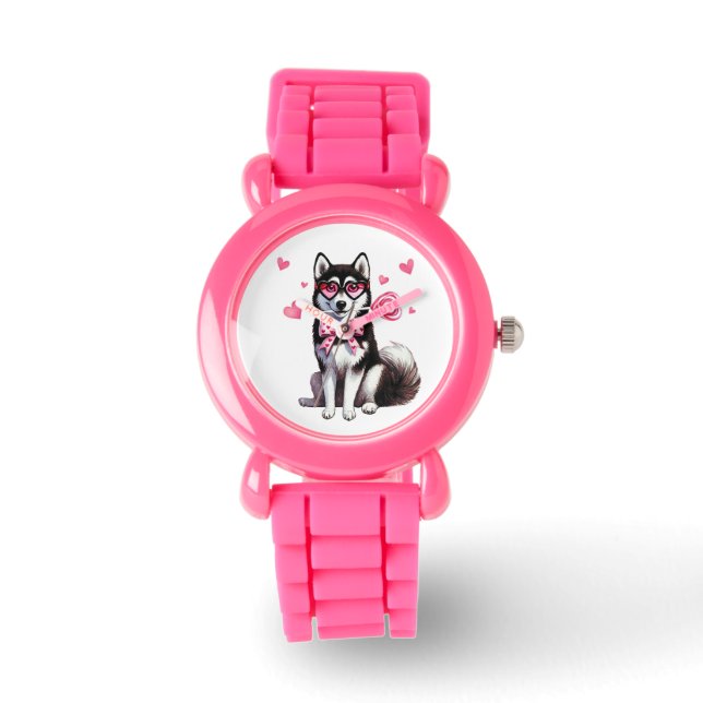 Montre Adorable Sibérie Husky Kids' Watch (Recto)