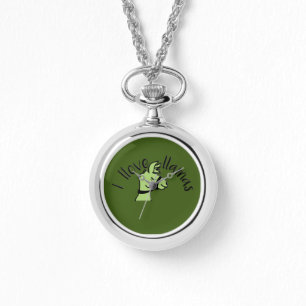 Montre Adorables Llama Love I Llove Llamas Green