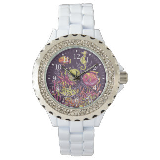 Montre Adorables Océan Créatures Violet