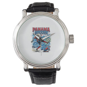 Montre Affiche de style de nations de buteur de squelette