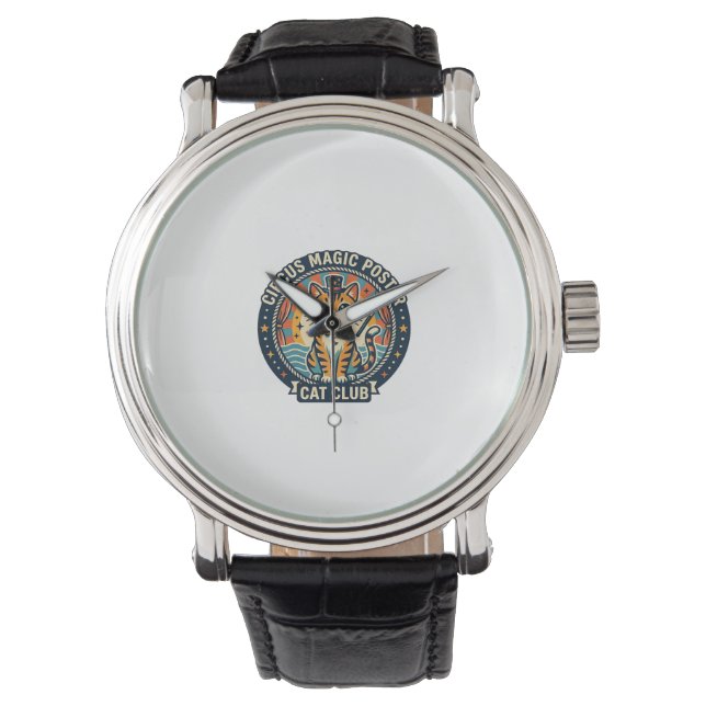 Montre Affiche Magie de Cirque Chat Mignon Design - Cirqu (devant)