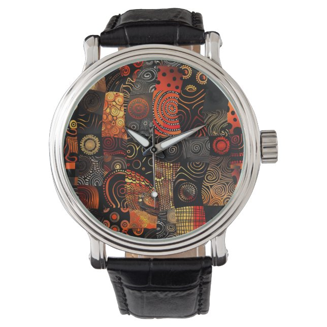 Montre African Tribal Motif Watch (devant)
