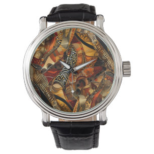 Montre African Tribal Motif Watch