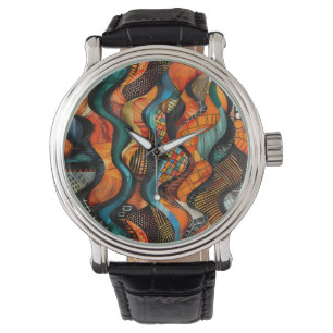 Montre African Tribal Motif Watch