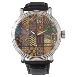 Montre African Tribal Motif Watch