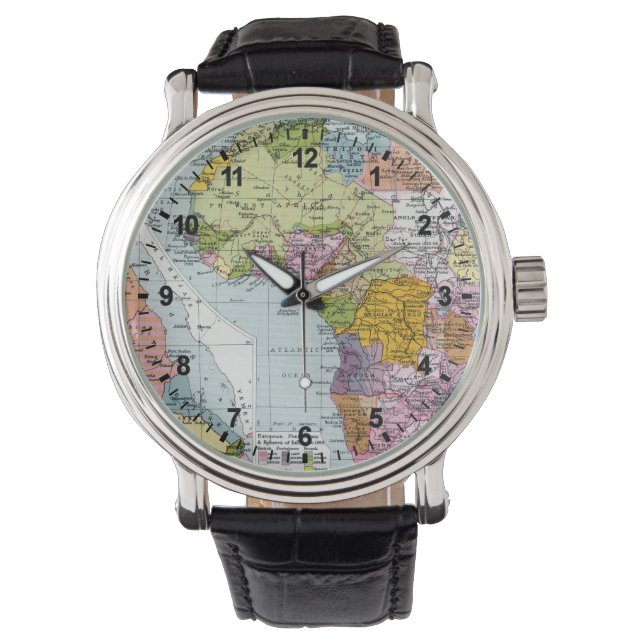 MONTRE AFRIQUE PARTITIONNÉE, 1914 (devant)