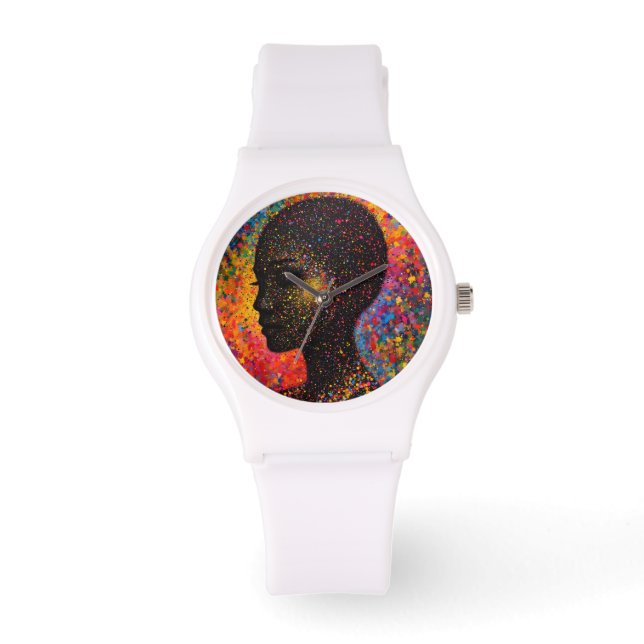 Montre Afro Nebula Whisper – Célébration de l'Histoire No (Recto)