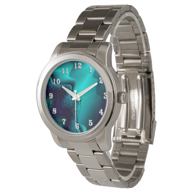 Montre Agate Bleu de Cobalt (Incliné)