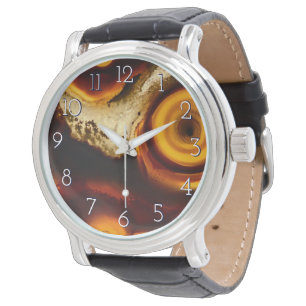 Montre Agate Brown coloré