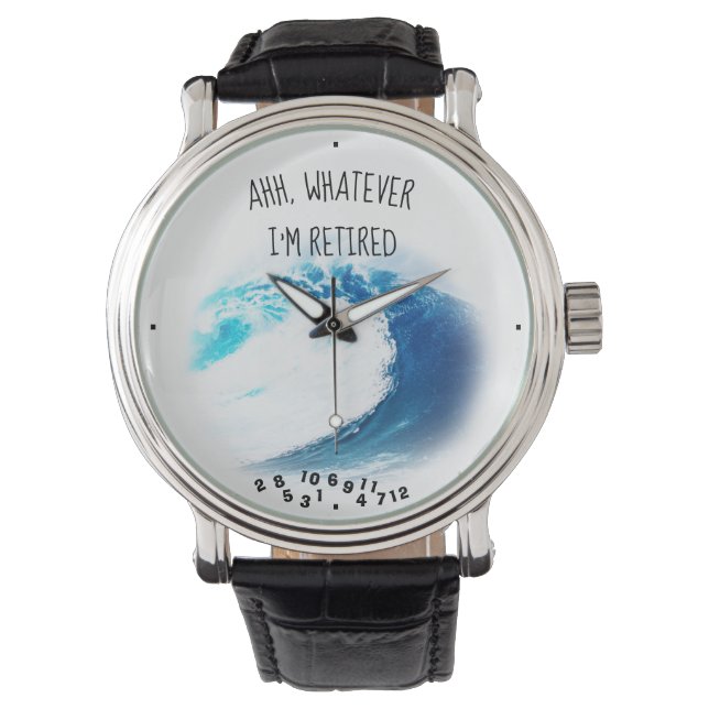 Montre Ahh Quoi que je sois Retraité Big Tropical Ocean W (devant)