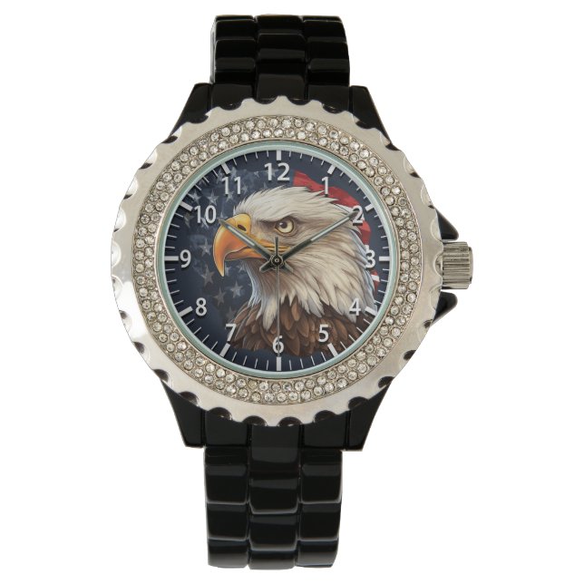 Montre Aigle à drapeau américain (devant)