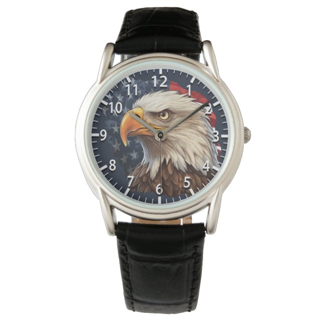 Montre Aigle à drapeau américain (devant)