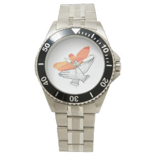 Montre Aigle à main silhouette orange