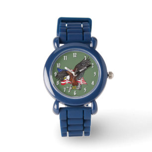 Montre Aigle américain avec croix