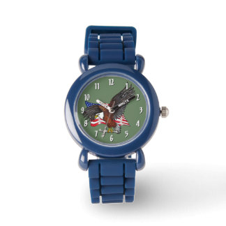 Montre Aigle américain avec croix