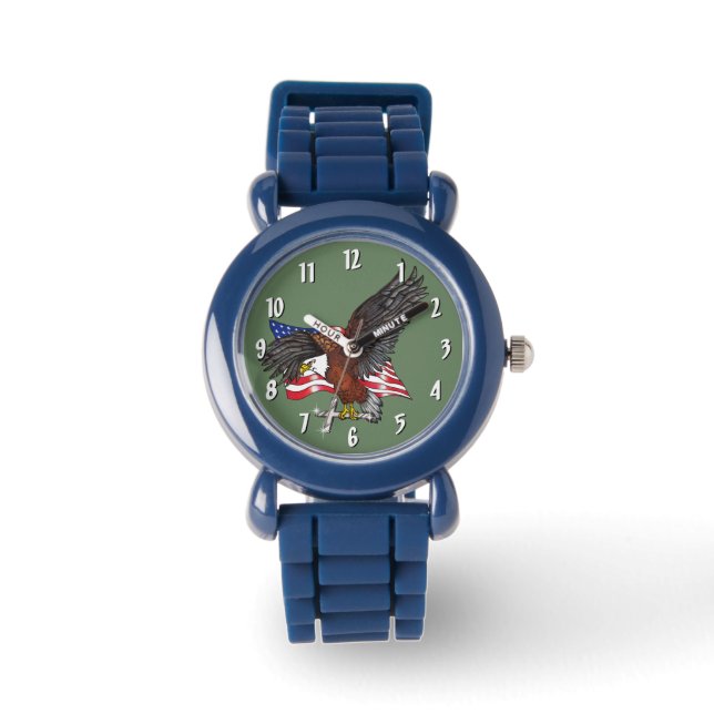 Montre Aigle américain avec croix (Recto)