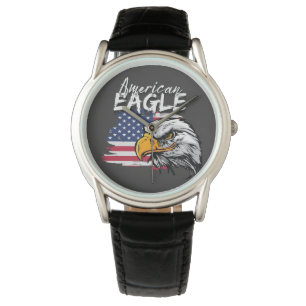 Montre Aigle avec drapeau américain