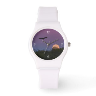 Montre Aigle de la super-lune rose