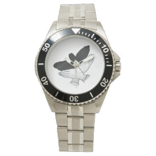 Montre Aigle de silhouette