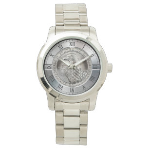 Montre Aigle en argent commémoratif ~