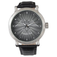 Aigle gris avec deux têtes Wristwatch