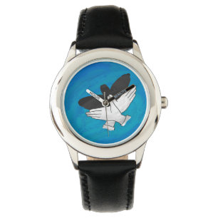Montre Aigle Ombre Sur Bleu
