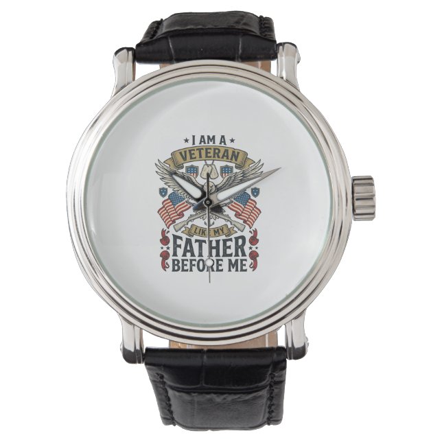 Montre Aigle vétéran comme mon père avant moi (devant)