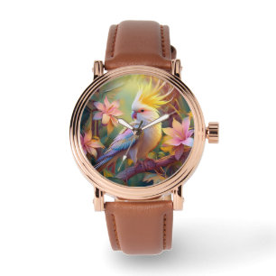 Montre Aile Iridescente Cockatiel Imaginaire Oiseau