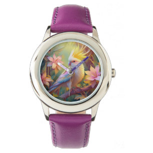 Montre Aile Iridescente Cockatiel Imaginaire Oiseau