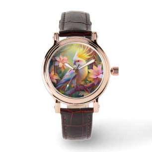 Montre Aile Iridescente Cockatiel Imaginaire Oiseau