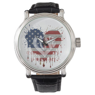Montre Aime le drapeau américain