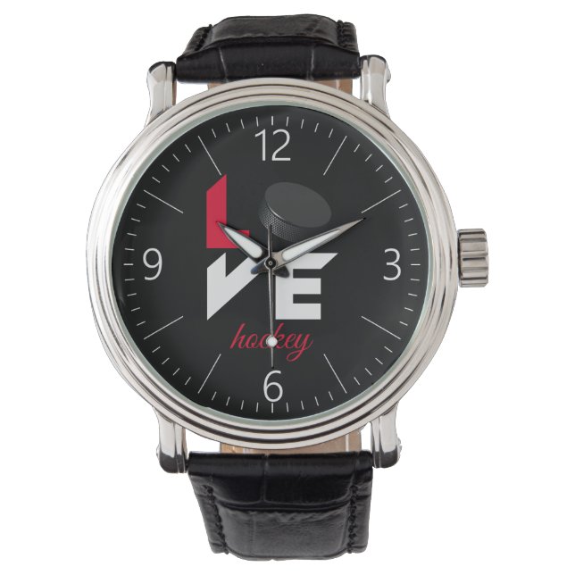 Montre Aimer le hockey (devant)