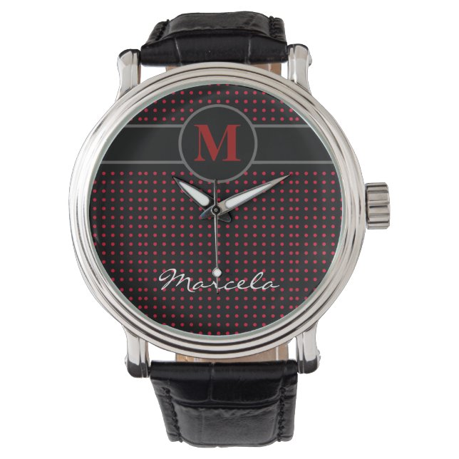 Montre ajouter initial / à petits pois (devant)
