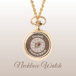 Montre Ajouter le nom floral introverti solitude brun<br><div class="desc">Cette belle montre de collier, est parfaite pour les introvertis qui chérissent leur "temps de moi". Avec l'expression apaisante "Embracer la solitude", cette pièce est plus qu'un simple chronomètre, c'est un énoncé élégant de l'autosoin. Orné d'un design floral délicat, il ajoute une touche de nature à votre look quotidien. Que...</div>