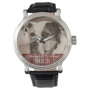 Montre Ajouter Pet Photo Custom Chien Photo Pet Memorial