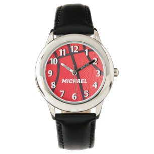 Montre Ajouter Votre Nom Basketball Kids noir