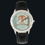 Montre Ajoutez votre nom | Forêt Whimsy I<br><div class="desc">Animaux</div>