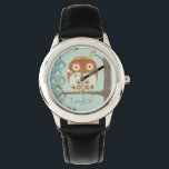 Montre Ajoutez votre nom | Forêt Whimsy I<br><div class="desc">Animaux</div>
