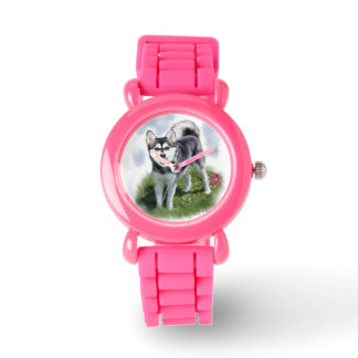Montre Alaskan Klee Kai Dog Art