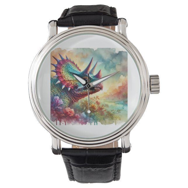 Montre Albertaceratops in Nature 240824AREF125 - Watercol (devant)