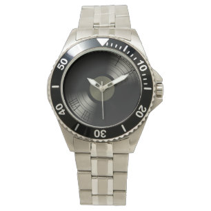 Montre Album de disque vinyle de petit pain de la roche n