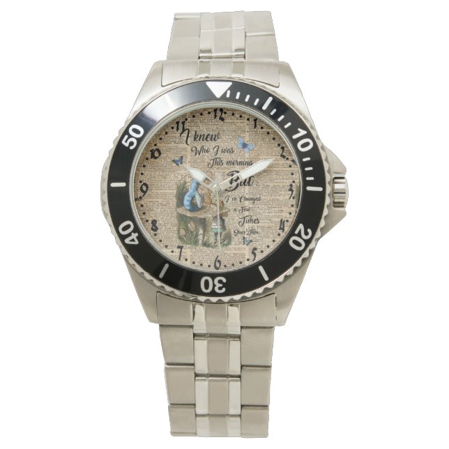 Montre Alice au pays des merveilles Citation Dictionnaire (devant)